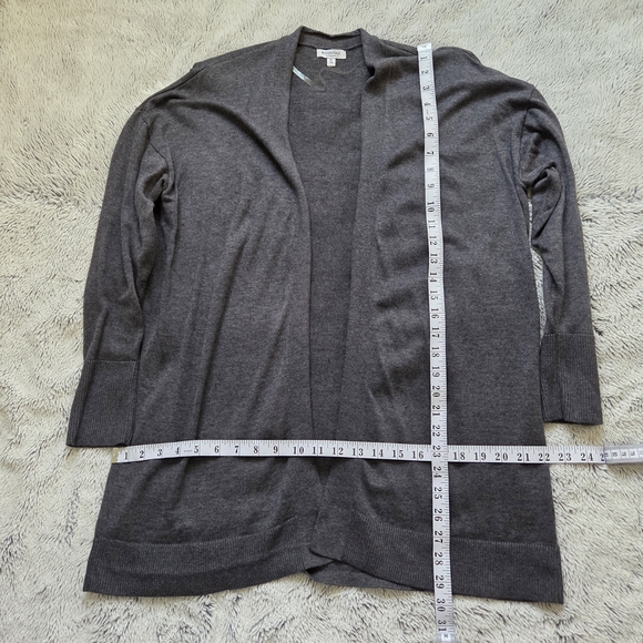 Reitmans R Essentials Dark Gray Open Cardigan - Picture 3 of 4